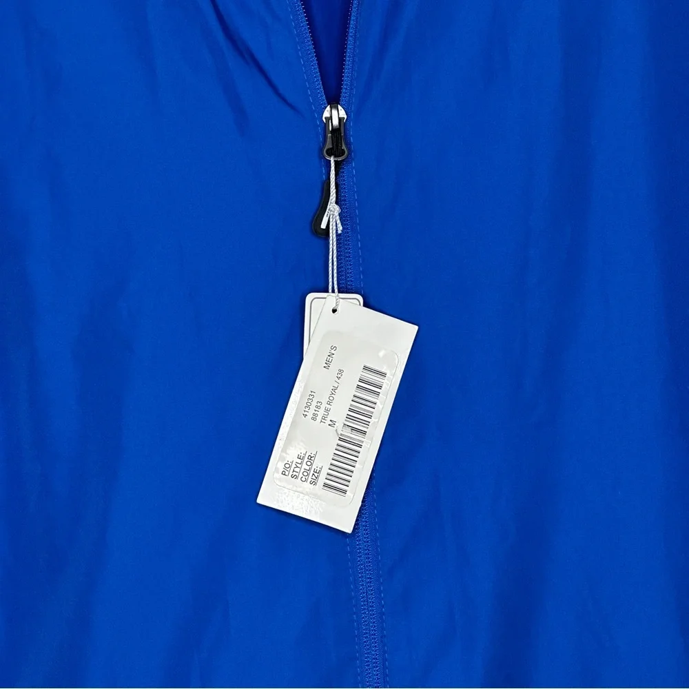 Core 365 Blue Mens Jacket Reflective Water Resistance‎ NWT 100% polyester